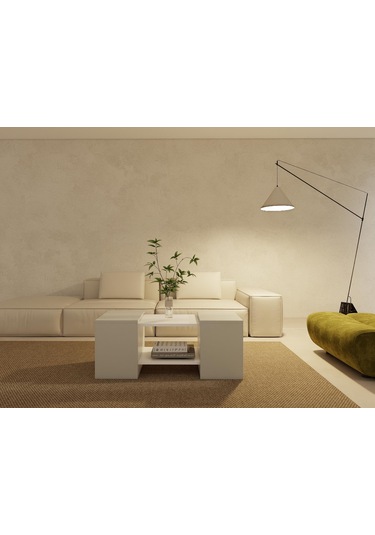 Lupo Orta Sehpa Külgri-beyaz Gri