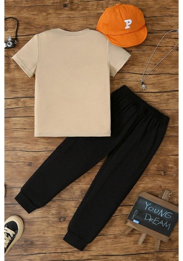 Çocuk Arizona Alt - Üst Eşofman Takımı Bej