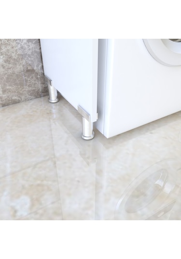 Esmopa Mobilya Çok Amaçlı Banyo Çamaşır Makinası Dolabı Beyaz