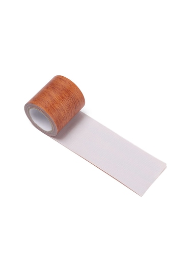 5 M/rulo Ev Dekor Mobilya Yenileme Süpürgelik Hattı Zemin Ahşap Tahıl Bant Onarım Yapıştırıcı 8cm X 4.75m-dark Brown Oak