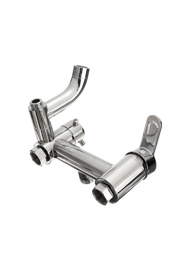 Bloomnest Lebıhmurah Bf245 Banyo Dolgusu Duş Musluğu Duvara Monte Pirinç Krom Evye Bataryası Modern Gümüş