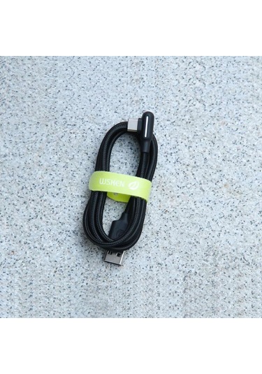 Suofeng Wsken Renkli Işıklı Type-c Eğik Uçlu Veri Şarj Kablosu Siyah 120cm - Oyun İçin Ideal, Hızlı Şarj Ve Veri Transferi