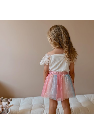 Gökkuşağı Pullu Etek 001