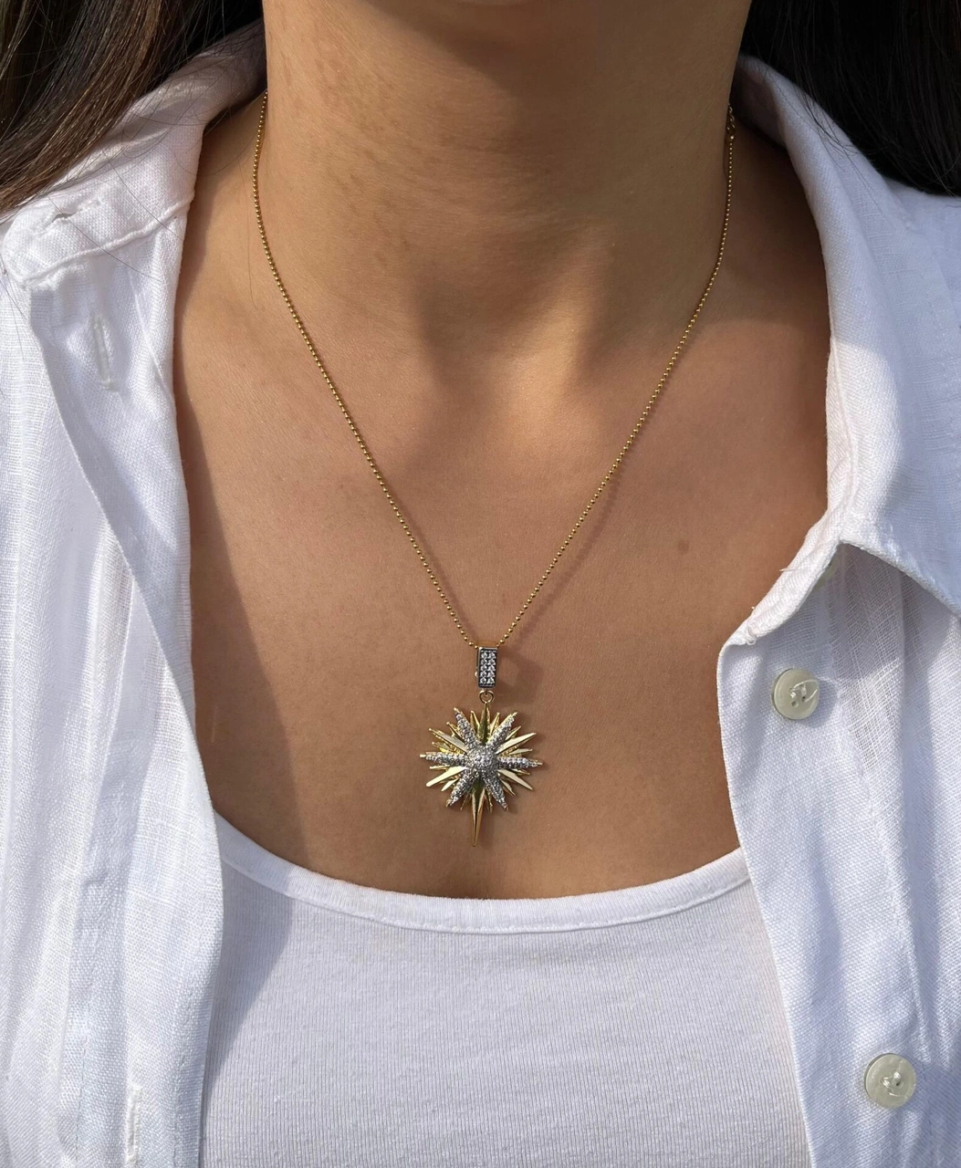 Kuzey Yıldızı Kolye Çok Renkli