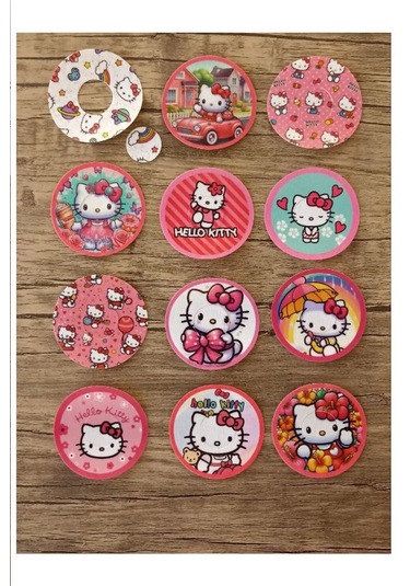 Freestyle Libre 2 Sensör Koruyucu Bant 12'li Paket / Hello Kitty