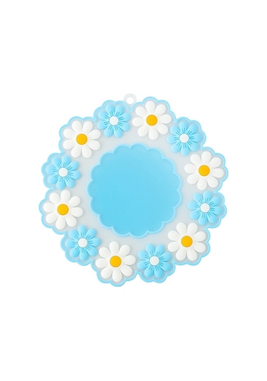 Sones Ev Yüksek Sıcaklığa Dayanıklı Papatya Bardak Altlıkları Mutfak Masa Üstü Yalıtım Matı, Stil: Mavi Büyük Diğer