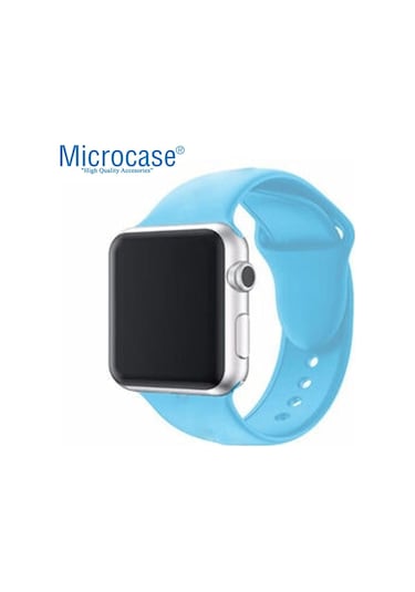 Microcase Apple Uyumlu  Watch Se 44 MM Silikon Kordon Kayış M-L