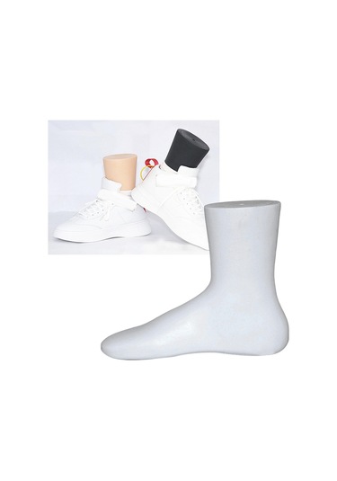 Suntek Ayakkabı Kalıp Çorap Ekran Manken Ayak Modeli Beyaz