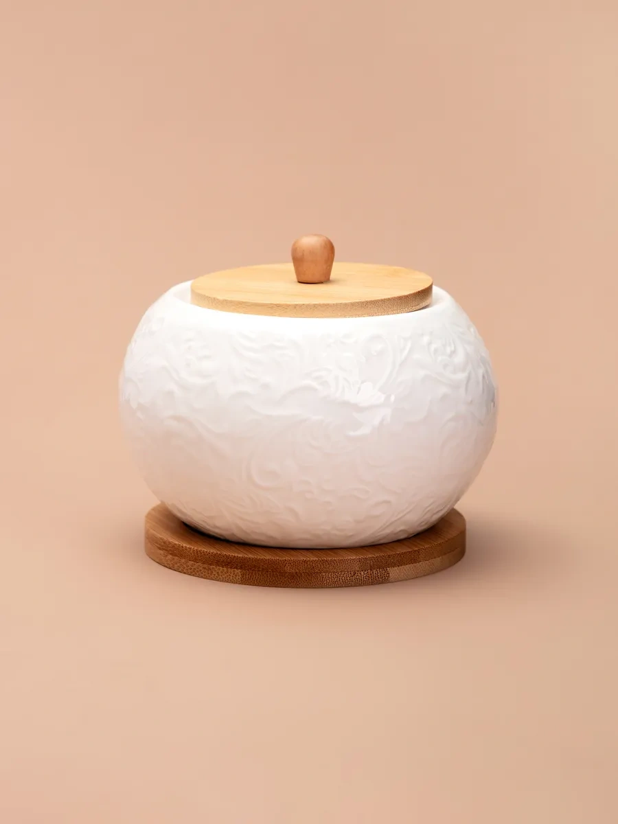 Lefard Muse Kapaklı Ve Standlı 450 Ml Şekerliği 374033720 Beyaz