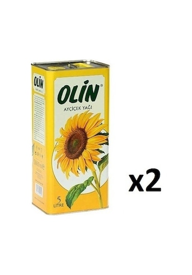 Olin Ayçiçek Yağı Teneke 2 x 5 L
