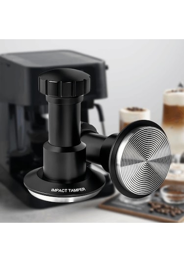 Motion003 Jamotolly Espresso Tamper Set 51 53 58mm Portafilter Yayli Ayarlanabilir Basinc 304 Paslanmaz Celik Ev Ofis Kahve Dukkanlari Icin Ahşap