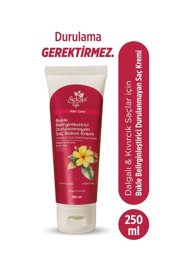 Selesta Life Tiare Çiceği Ve Shea Yağı Özlü Bukle Belirginleştirici Durulanmayan Saç Bakım Kremi 250 Ml