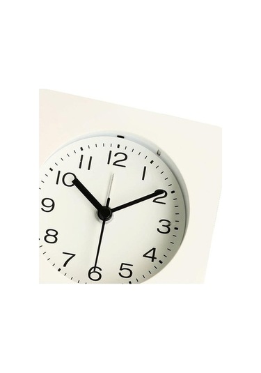 Trendooze Yatak Suntek Sessiz Saati, Saat Masa İçin Çocuk Çalar Beyaz Basit & - Tb
