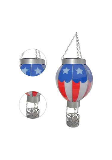 Wezone Renkli Balon Şekilli Solar Bahçe Lambası - Dış Mekan Dekorasyonu İçin Sıcak Işık