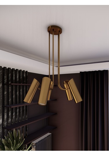 Lyra Eskitme Minimalist 5 Li Spot Avize Gu10 Duylu