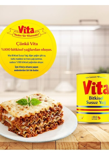 VITA BITKISEL SUSUZ MARGARIN 2 L