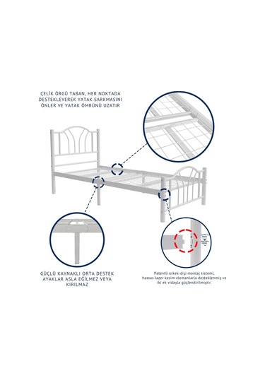 Aksviva Bella Çift Kişilik Ferforje Karyola