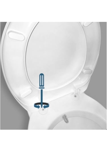 Rona Kırmızı Tisa Thermoplast Standart Klozet Kapağı (Üstten Mont