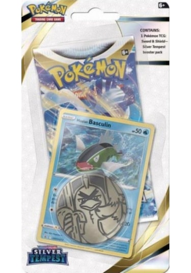 Pokemon TCG Silver Tempest Checklane Booster Pack Basculin Kart