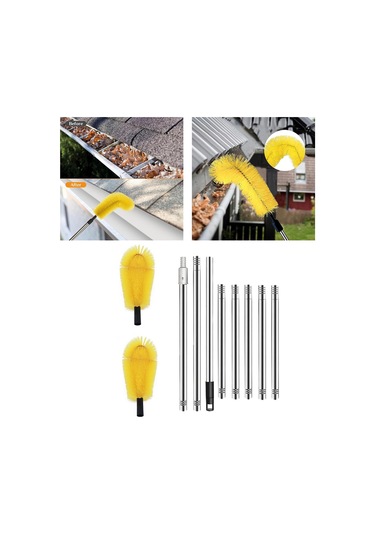 Suntek Oluk Temizleme Fırçası Kolay 2,85m-8-bölüm-çubuklar