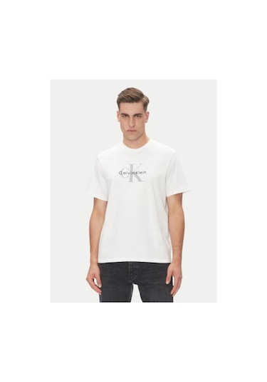Calvin Klein Ss Hero Monologo Tee 20s-8555 Brilliant White Calvin Klein Ss Hero Monologo Tee 20s-8555 Brilliant White