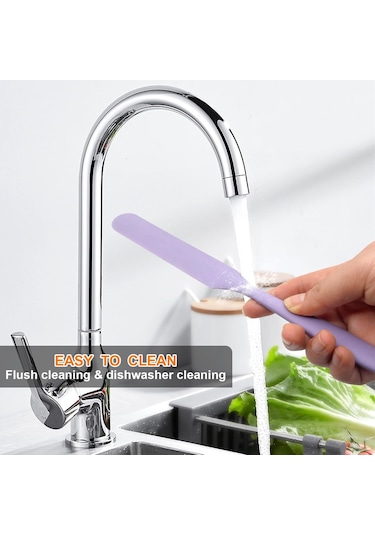 Dofolink 4 Renkli Isıya Dayanıklı Silikon Spatula Seti - 25 Cm Kek Krema Sürme, Karıştırma Ve Kazıma Araçları Çok Renkli