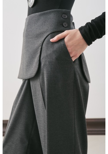 Klasik Kesim Kumaş Pantolon Antrasit Antrasit