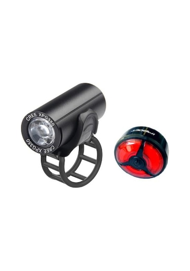 Impact Short Set 350 Lm Ön Arka USB Şarjlı Bisiklet Aydınlatma