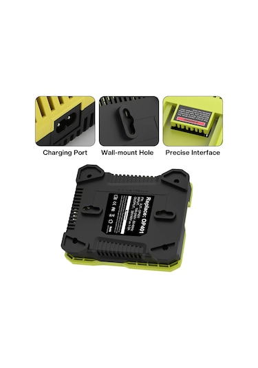 Sones 36-40v Takım Kesme Makinesi Pil Şarj Cihazı, Ryobı Po401 / Po403 / Po400 İçin, Fiş: Abd