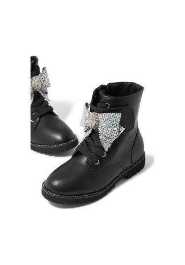Kurt Geiger Çocuk Kensington Fiyonk Botlar Siyah