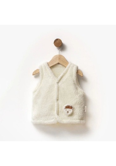 Bebbemini Bebek Yelek 2405 Krem