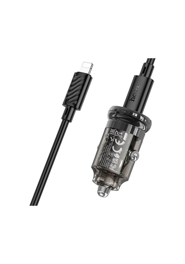Hoco Z53 Sight Pd30w Type-c Araç Hızlı Şarj Aleti + İphone Kablo