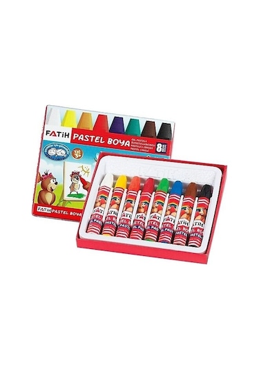 Fatih Pastel Boya 8 Renk Büyük Boy