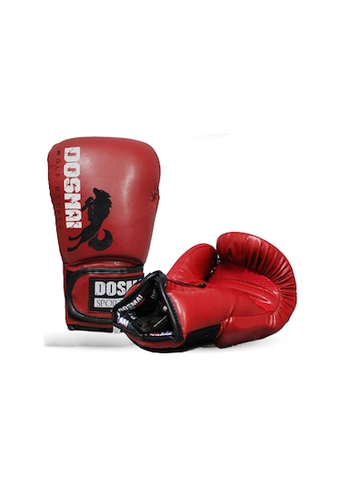 Dosmai Profesyonel Hava Alır Boks Kick Boks Eldiveni Kırmız El344 Kırmızı