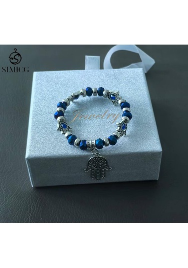 Hamsa Eli Bileklik Mavi