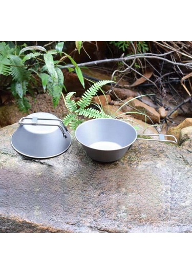 Xiyyadms 300ml Titanyum Katlanabilir Bardak - Dış Mekan Kullanıma Uygun, Asit- Tuz Dayanıklı, Sağlıklı Yiyecek/sıvı Taşıma Kapsülü Gümüş