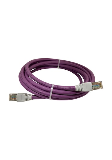 Cat7 Patch Kablo 7 Metre U/utp Lszh %100 Saf Bakır Cu/cu 10 Gigabit 600mhz - Mor