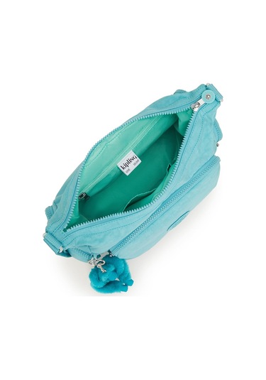 Kipling Kıplıng Gabb S Küçük Boy Omuz Çantası Yeşil Deepest Aqua Yeşil