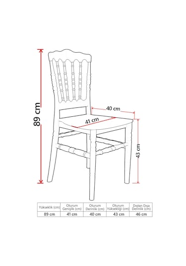 Mirage / Miray Mutfak Mas Takımı 4 Sandalye 1 Masa - Beyaz