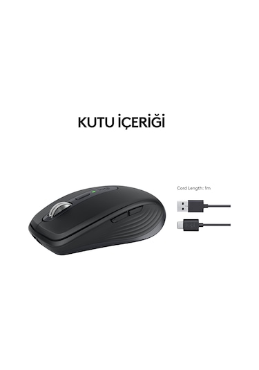 Logitech MX Anywhere 3S Kompakt Kablosuz Lazer Mouse