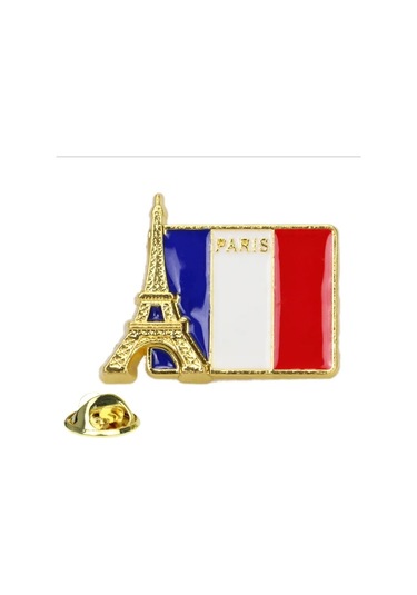 Dünyaca Ünlü Bina Broşu Kalp Şekli Bayrağı Hatıra Anı Çinko Mp276-3 Mp276-3 Çok Renkli