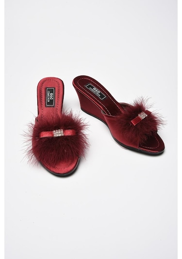 Gc Kaz Tüyü Yüksek Feta Bayan Terlik 170 Ekru