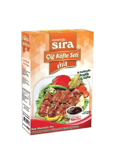 Sıra Çiğ Köfte Seti Etsiz 500 G