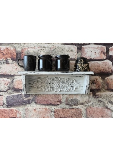 Neiwel Vintaje Elsa Eskitme Beyaz Mutfak Banyo Rafı