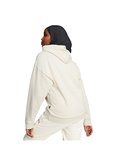 Puma Better Essentials Kapşonlu Kadın Sweatshirt Bej/e Kru