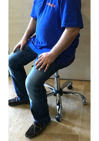 Dekofis Krom Metal Ayaklı Tabure