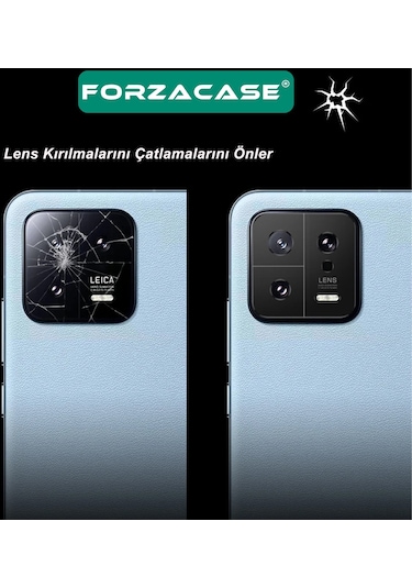 Forzacase Xiaomi Mi 14 Ultra İle Uyumlu Kamera Lens Koruma Halkası Siyah - Fc377 Siyah