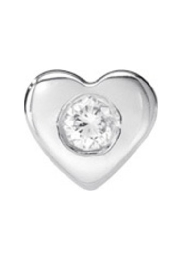 Kalp Motifli Gümüş Hızma Hzmk21 Altınsepeti Beyaz