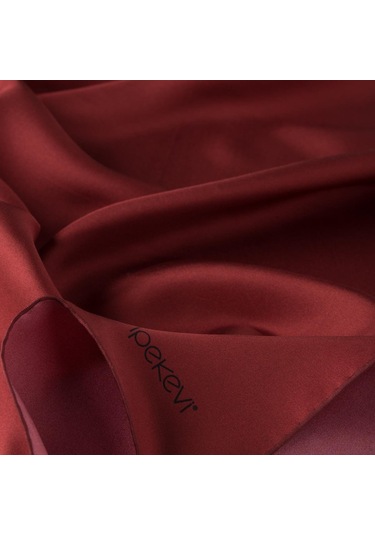 İpekevi Düz Twill İpek Eşarp - Bordo Bordo