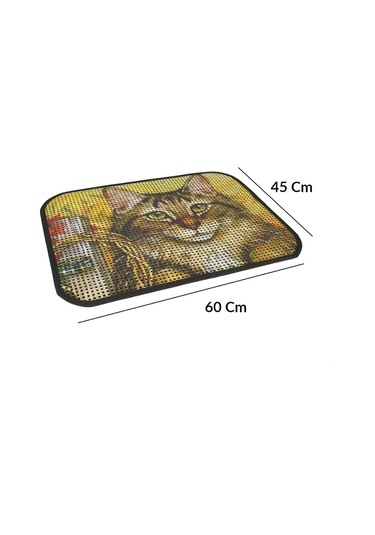 Cattie Kum Toplayıcı Fonksiyonel Renkli Kedi Paspası 45 x 60 CM
